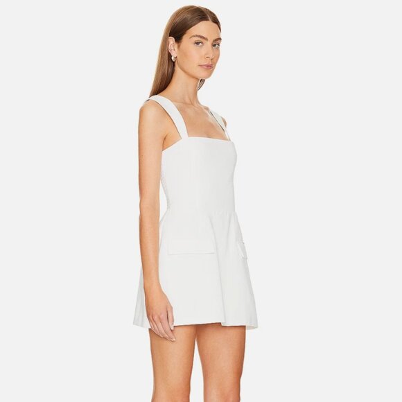 Amanda Uprichard Bethany Skort Romper Size M Ivory Worn ONCE in great condition - Picture 3 of 3